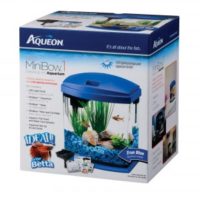 Aqueon MiniBow LED Desktop Aquarium Kit Blue 1g