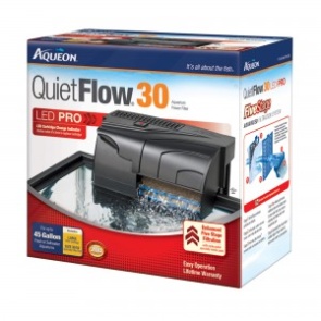Aqueon QuietFlow LED PRO Aquarium Power Filter 30