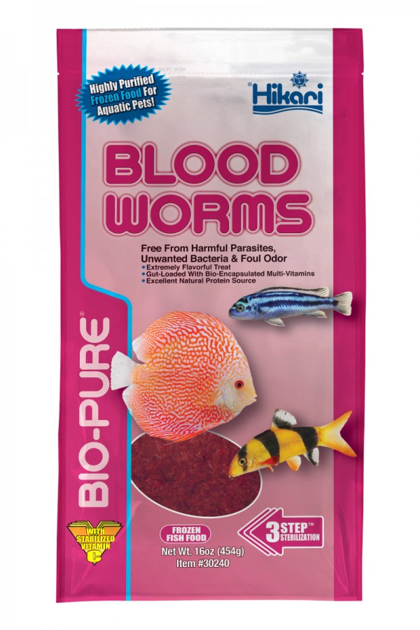 Hikari Frozen Bloodworms 16oz Flat