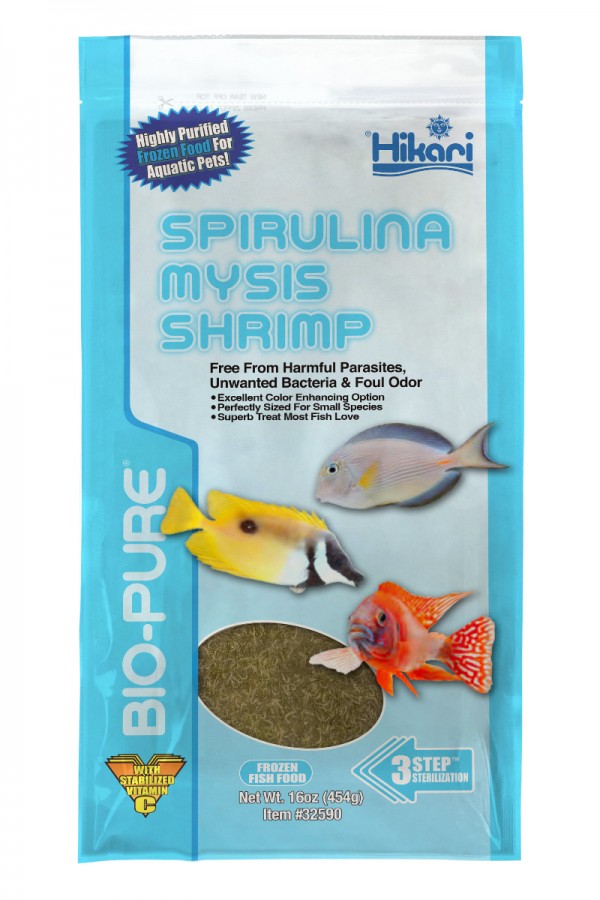 Hikari Frozen Spirulina Mysis 16oz Flat