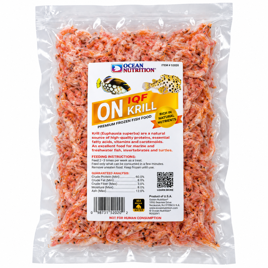Ocean Nutrition Frozen IQF Krill 16oz
