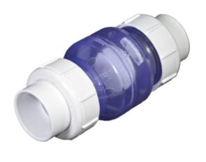 Check Valve Clear Swing Union 1in